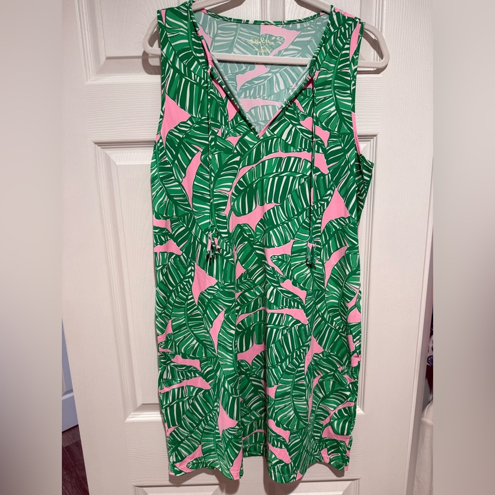 Lilly Pulitzer Green and Pink Swim Coverup